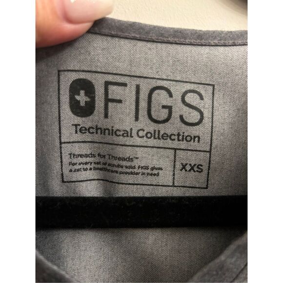 FIGS scrubs set Catalina top and Yola Skinny pants in Graphite Gray XXS medical - Picture 4 of 13